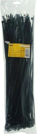Хомут пластиковый IEK 4.8х350 нейлон черн. (уп. 100шт) [UHH32-D048-350-100]