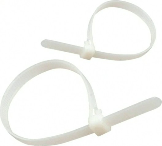 Хомут пластиковый IEK 4.8х350 нейлон кабельный бел. (уп. 100шт) [UHH31-D048-350-100]