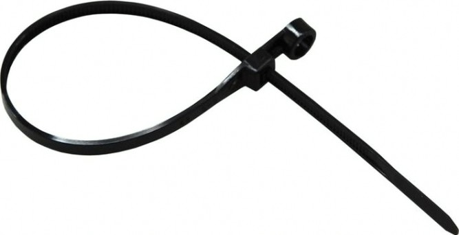 Хомут пластиковый под винт REXANT 100x3,6 мм, черный упаковка 100 шт. [07-0105]