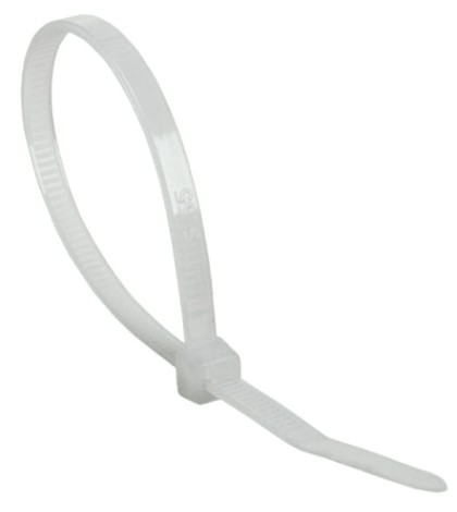 Хомут пластиковый REXANT 200x4,8 мм, белый с тройным замком упаковка 100 шт. [67-0200-5]