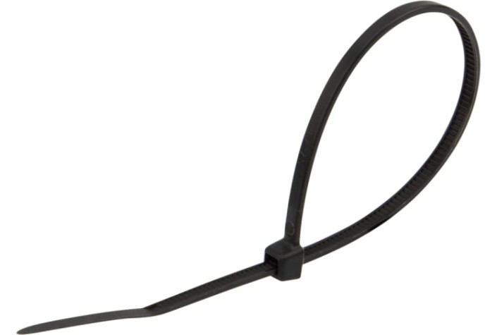Хомут пластиковый REXANT 200x4,8 мм, черный с тройным замком упаковка 100 шт. [67-0201-5]