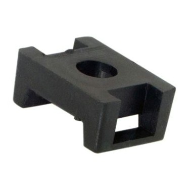 Хомут пластиковый REXANT 22x16 мм, черный для крепления стяжки (пс-2) упаковка 10 шт. [07-2103-10]