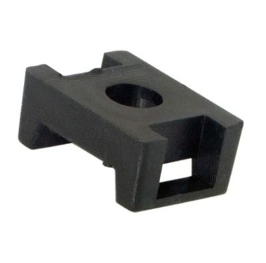 Хомут пластиковый REXANT 22x16 мм, черный для крепления стяжки (пс-2) упаковка 100 шт. [07-2103]