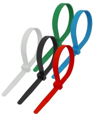 Хомут пластиковый REXANT 250x3,6 мм, цветной упаковка 25 шт. [07-0258-25]