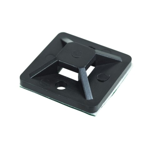 Хомут пластиковый REXANT 25х25 мм, черный самоклеящаяся упаковка 100 шт. [07-2026]