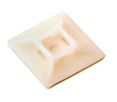 Хомут пластиковый REXANT 28х28 мм, белый под винт самоклеящаяся упаковка 100 шт. [07-2228]