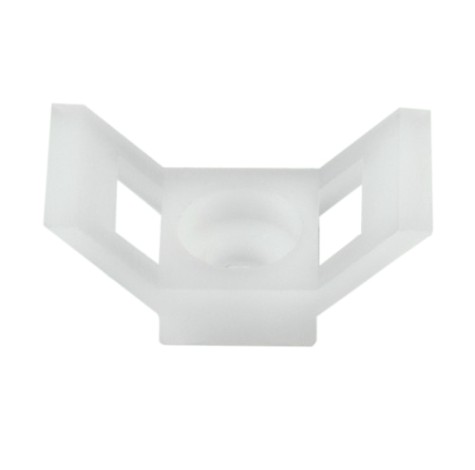 Хомут пластиковый REXANT 29x15 мм, белый для крепления стяжки (пс-2) упаковка 100 шт. [07-2104]