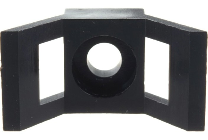 Хомут пластиковый REXANT 29x15 мм, черный для крепления стяжки (пс-2) упаковка 100 шт. [07-2105]