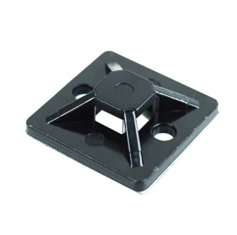 Хомут пластиковый REXANT 30х30 мм, черный самоклеящаяся упаковка 100 шт. [07-2031]