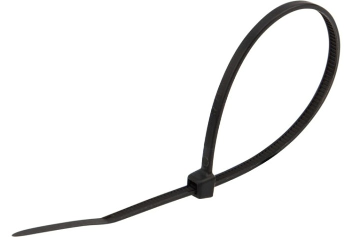 Хомут пластиковый REXANT 400x4,8 мм, черный с тройным замком упаковка 100 шт. [67-0401]