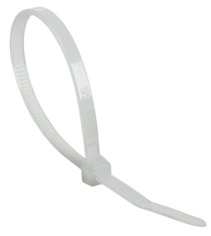 Хомут пластиковый REXANT 400x7,6 мм, белый с тройным замком упаковка 100 шт. [67-0400-8]