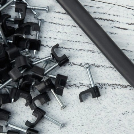 Хомут пластиковый REXANT 6х4 мм, черный плоский (упак. 50 шт) [07-4206-1]