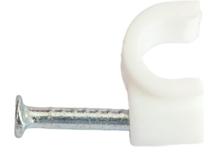 Хомут пластиковый REXANT 8 мм, белый круглый (упак. 20 шт) [07-4008-20]