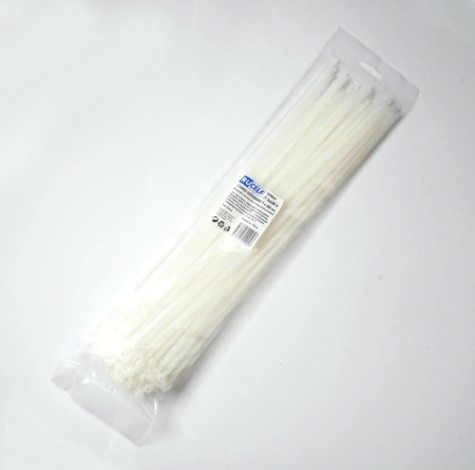 Хомут пластиковый RUCELF СТБ-3х200 нейлоновый белый [СТБ-3х200-Б]