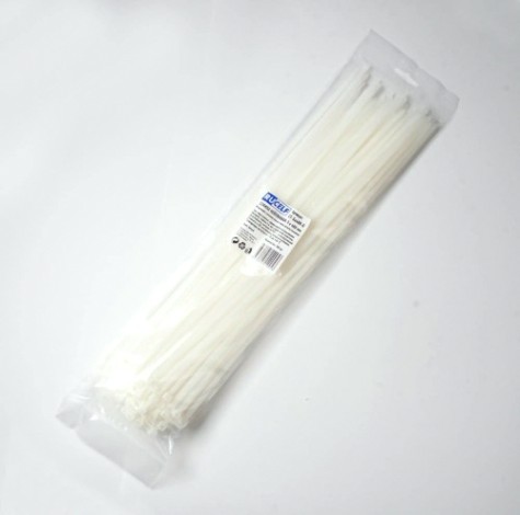 Хомут пластиковый RUCELF СТБ-4х250 нейлоновый белый [СТБ-4х250-Б]