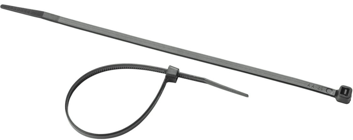 Хомут пластиковый SORMAT JSS+ 4,8 х 280 (уп. 100 шт.) черный, морозостойкий [9630407629]