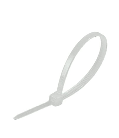 Хомут пластиковый ВИХРЬ 2,5 х 100 (уп.100 шт) белый [73/9/1/10]