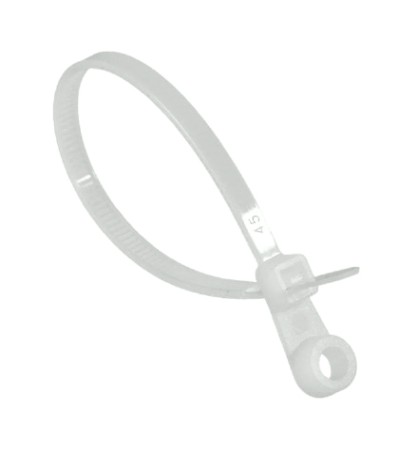 Хомут пластиковый ВИХРЬ 3,6 х 150 (уп.100 шт.) белый, под винт [73/9/1/33]