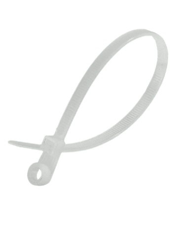 Хомут пластиковый ВИХРЬ 4,8 х 200 (уп.100 шт.) белый, под винт [73/9/1/34]