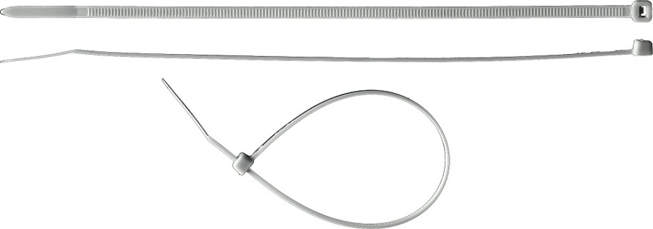 Хомут пластиковый ЗУБР ПРОФЕССИОНАЛ белые кс-б1, 2.5x150 мм, 100 шт, нейлоновые, [309010-25-150]