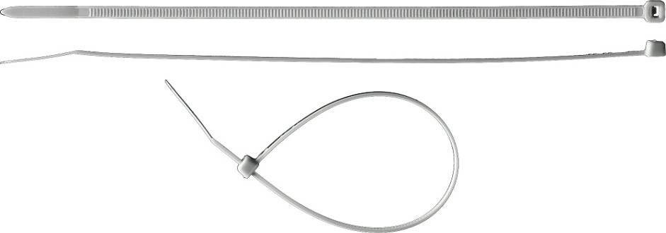 Хомут пластиковый ЗУБР ПРОФЕССИОНАЛ белые кс-б1, 2.5x80 мм, 100 шт, нейлоновые, [309010-25-080]