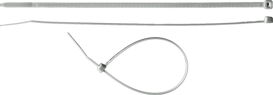 Хомут пластиковый ЗУБР ПРОФЕССИОНАЛ белые кс-б1, 3.6x150 мм, 100 шт, нейлоновые, [309010-36-150]