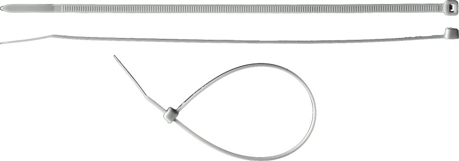 Хомут пластиковый ЗУБР ПРОФЕССИОНАЛ белые кс-б1, 3.6x200 мм, 100 шт, нейлоновые, [309010-36-200]