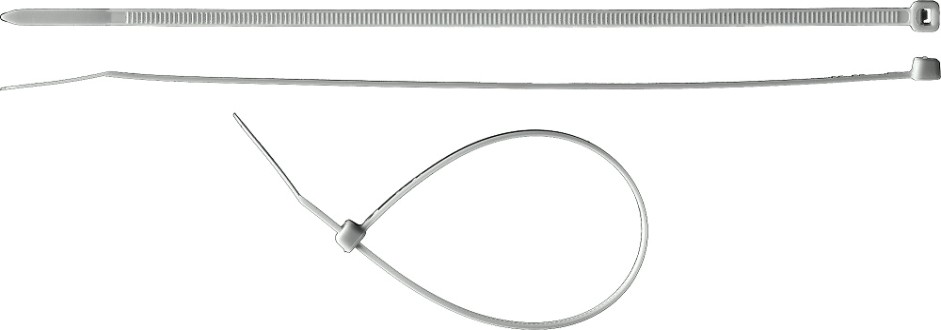 Хомут пластиковый ЗУБР ПРОФЕССИОНАЛ белые кс-б1, 3.6x250 мм, 100 шт, нейлоновые, [309010-36-250]