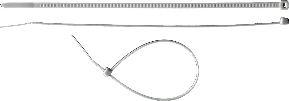 Хомут пластиковый ЗУБР ПРОФЕССИОНАЛ белые кс-б1, 3.6x300 мм, 100 шт, нейлоновые, [309010-36-300]