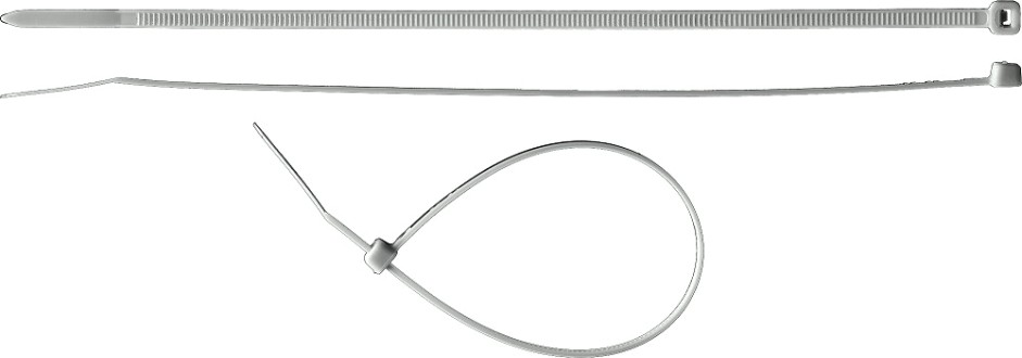 Хомут пластиковый ЗУБР ПРОФЕССИОНАЛ белые кс-б1, 3.6x370 мм, 100 шт, нейлоновые, [309010-36-370]