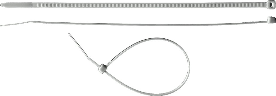 Хомут пластиковый ЗУБР ПРОФЕССИОНАЛ белые кс-б1, 4.5x180 мм, 100 шт, нейлоновые, [309010-45-180]