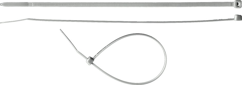 Хомут пластиковый ЗУБР ПРОФЕССИОНАЛ белые кс-б1, 4.8x400 мм, 100 шт, нейлоновые, [309010-48-400]