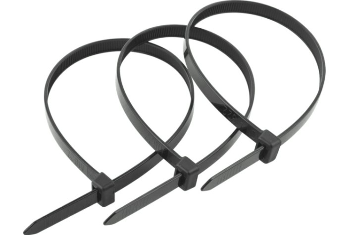 Хомут пластиковый ЗУБР ПРОФЕССИОНАЛ черные кс-ч1, 2.5x100 мм, 100 шт, нейлоновые, [309030-25-100]