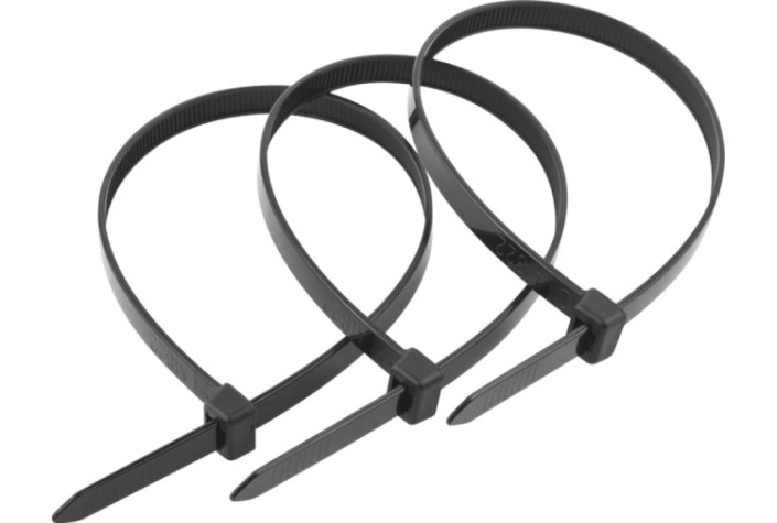 Хомут пластиковый ЗУБР ПРОФЕССИОНАЛ черные кс-ч1, 2.5x150 мм, 100 шт, нейлоновые, [309030-25-150]