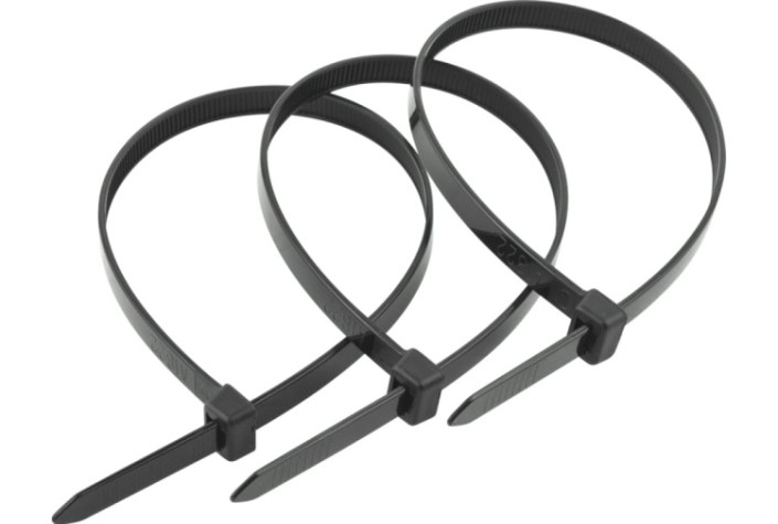 Хомут пластиковый ЗУБР ПРОФЕССИОНАЛ черные кс-ч1, 2.5x200 мм, 100 шт, нейлоновые, [309030-25-200]