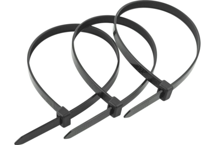 Хомут пластиковый ЗУБР ПРОФЕССИОНАЛ черные кс-ч1, 2.5x80 мм, 100 шт, нейлоновые, [309030-25-080]