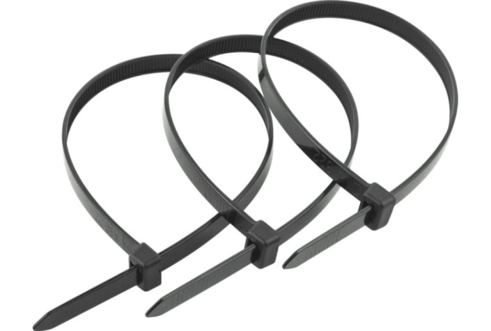 Хомут пластиковый ЗУБР ПРОФЕССИОНАЛ черные кс-ч1, 4.5x200 мм, 100 шт, нейлоновые, [309030-45-200]