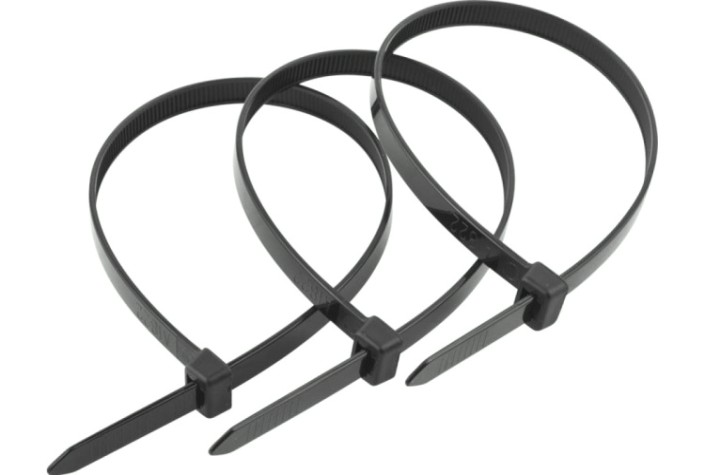 Хомут пластиковый ЗУБР ПРОФЕССИОНАЛ черные кс-ч1, 4.5x350 мм, 100 шт, нейлоновые, [309030-45-350]