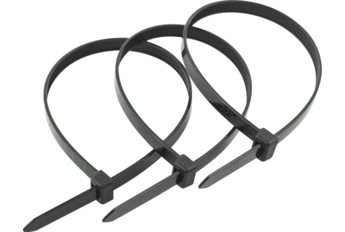 Хомут пластиковый ЗУБР ПРОФЕССИОНАЛ черные кс-ч1, 4.8x500 мм, 100 шт, нейлоновые, [309030-48-500]