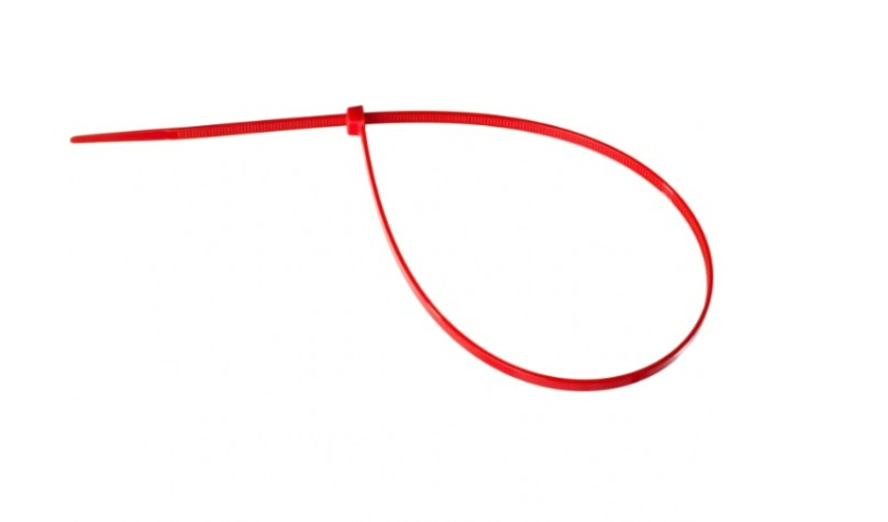 Хомут пластиковый ЗУБР ПРОФЕССИОНАЛ красные кс-к1, 3.6x200 мм, 100 шт, нейлоновые, [309040-36-200]