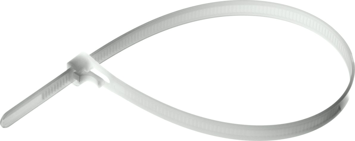 Хомут пластиковый ЗУБР ПРОФЕССИОНАЛ разъемные белые кср-б1, 7.5x150 мм, 100 шт, нейлон [309240-75-150]