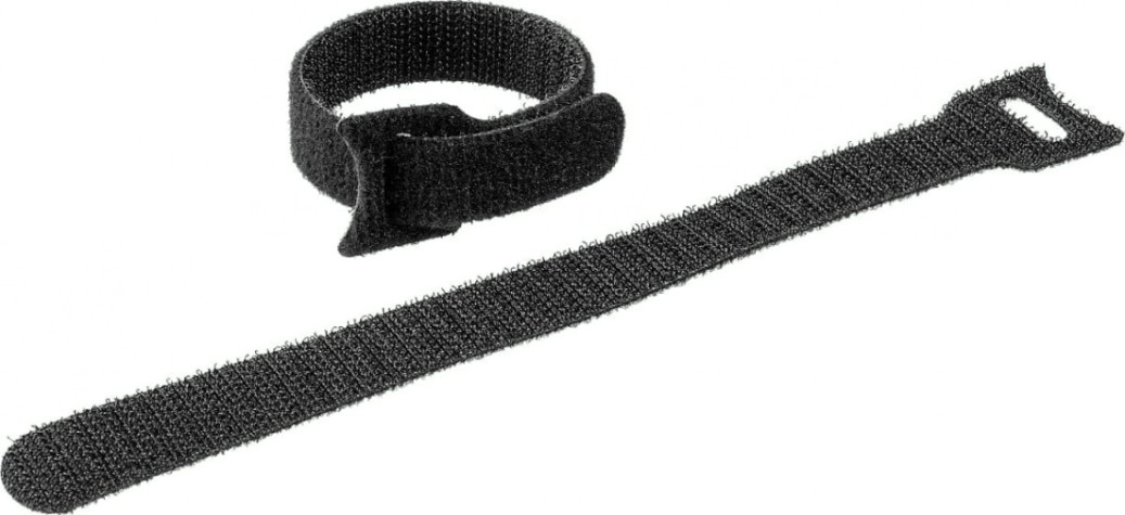 Хомут пластиковый ЗУБР ПРОФЕССИОНАЛ стяжки-липучки черные велькро, 16х210 мм, 100 шт, [30932-100]