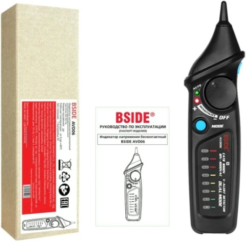 Индикатор напряжения BSIDE AVD06 бесконтактный [064-0009]