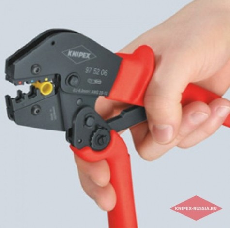 Инструмент для опрессовки кабельных наконечников KNIPEX 975213 [KN-975213]
