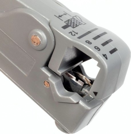 Инструмент для снятия изоляции КВТ КС-332 коаксиальный стриппер [85449]