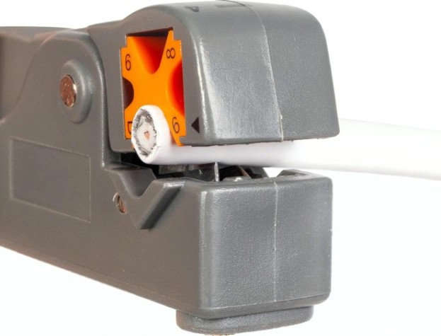 Инструмент для снятия изоляции КВТ КС-332 коаксиальный стриппер [85449]