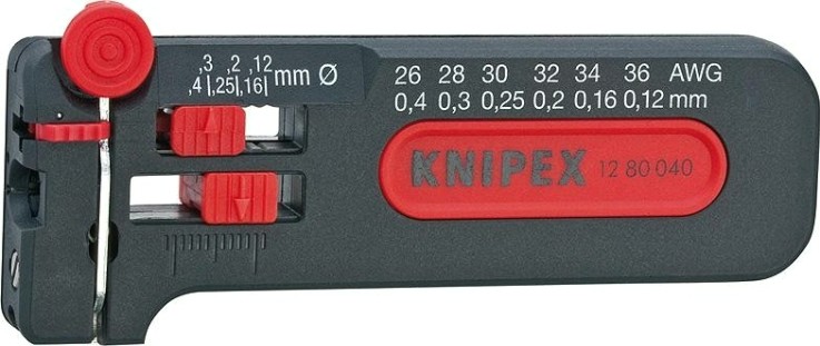 Инструмент для удаления изоляции KNIPEX 1280040SB модель Mini [KN-1280040SB]