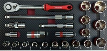 Инструмент в ложементе СОРОКИН 1.124 Standart дюймовый 24 предмета Инструмент в ложементе СОРОКИН 1.124 Standart дюймовый 24 предмета