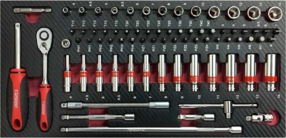 Инструмент в ложементе СОРОКИН 1.175 Standart 75 предметов Инструмент в ложементе СОРОКИН 1.175 Standart 75 предметов