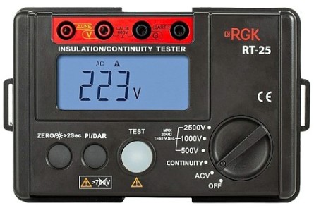 Измеритель сопротивления изоляции RGK RT-25 с поверкой [779708]